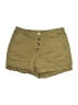 Ann Taylor LOFT Solid Green Khaki Shorts Size 6 - photo 1