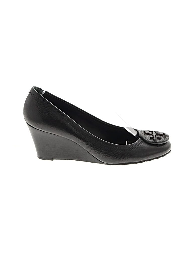 Pre-owned Tory Burch Wedges In Black
