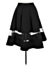 Express Solid Black Formal Skirt Size 6 - photo 2