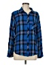 Rails Plaid Blue Long Sleeve Button-Down Shirt Size M - photo 1