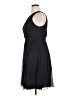 J.Crew 100% Silk Solid Blue Black Cocktail Dress Size 14 - photo 5