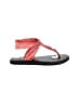 Sanuk Red Sandals Size 9 - photo 1