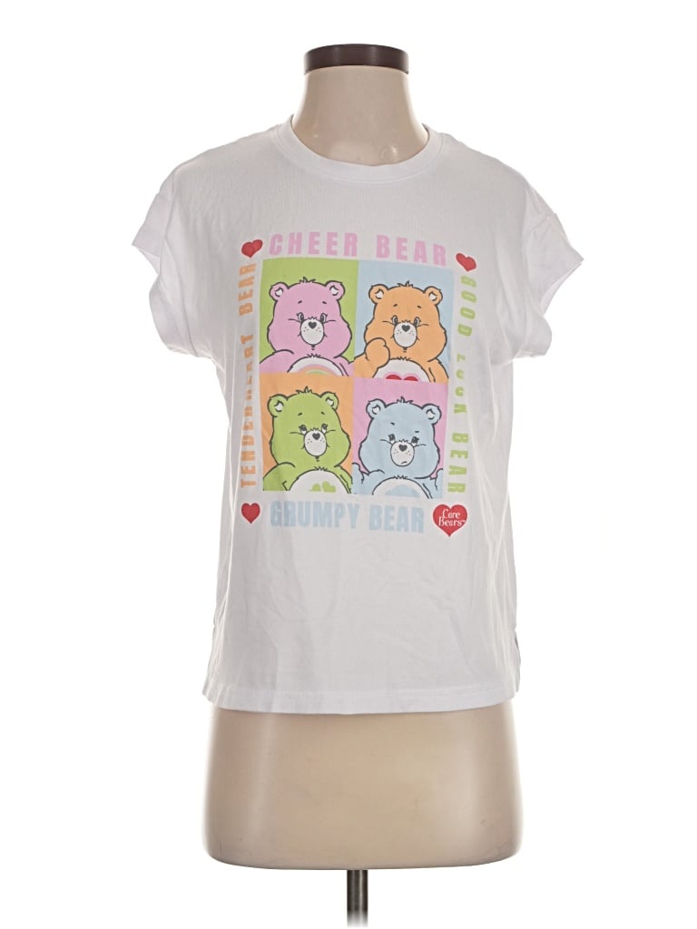 Pre-owned Care Bears Short Sleeve T-shirt In White