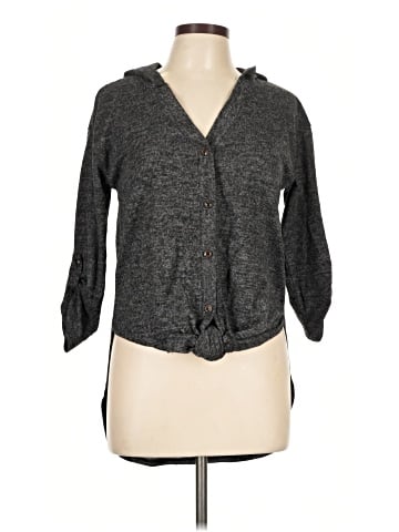 Almost Famous 3/4 Sleeve Button-Down Shirt (view 1)