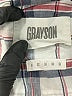 Grayson 100% Cotton Plaid Gray Long Sleeve Button-Down Shirt Size Med (3) - photo 7