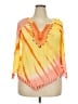 Hale Bob Orange 3/4 Sleeve Blouse Size XXL (estimated) - photo 1