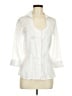 Blue Diamond White 3/4 Sleeve Blouse Size M - photo 1