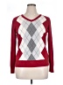 St. John's Bay Argyle Red Pullover Sweater Size XL - photo 1
