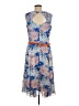 Gabby Skye 100% Polyester Paisley Blue Casual Dress Size 10 - photo 2