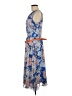 Gabby Skye 100% Polyester Paisley Blue Casual Dress Size 10 - photo 5