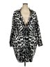 Liz Claiborne 100% Polyester Animal Print Silver Coat Size 2X - photo 1