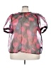 Torrid 100% Polyester Pink Short Sleeve Blouse Size 3X Plus (3) - photo 1