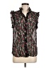 7 For All Mankind Black Sleeveless Blouse Size M - photo 1