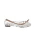 Antonio Melani Metallic White Silver Flats Size 6 1/2 - photo 1