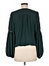 Max Studio 100% Polyester Teal Long Sleeve Blouse Size M - photo 2