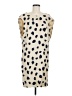 Acne 100% Viscose Animal Print Ivory Tan Abstract Polka Dot Dress Size EU 38 / US 8 - photo 1
