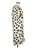 Acne 100% Viscose Animal Print Ivory Tan Abstract Polka Dot Dress Size EU 38 / US 8 - photo 4
