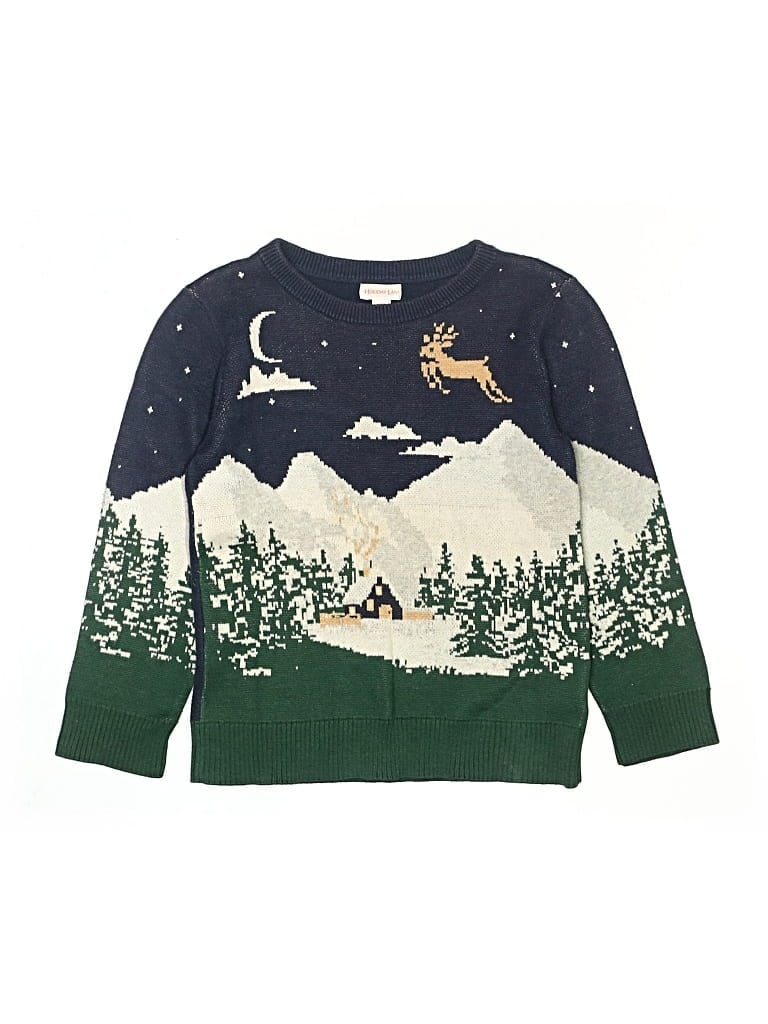 Pre-owned Assorted Brands Kids' Pullover Sweater In Green