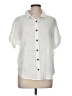 Vikolino Solid Ivory Short Sleeve Blouse Size M - photo 1