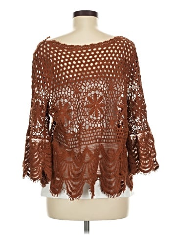 Ultra Pink 3/4 Sleeve Top (view 2)