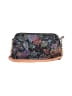 Valentina 100% Leather Floral Multi Color Black Leather Shoulder Bag One size - photo 1