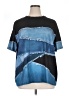 Shein Tie-dye Blue Short Sleeve T-Shirt Size XL - photo 1