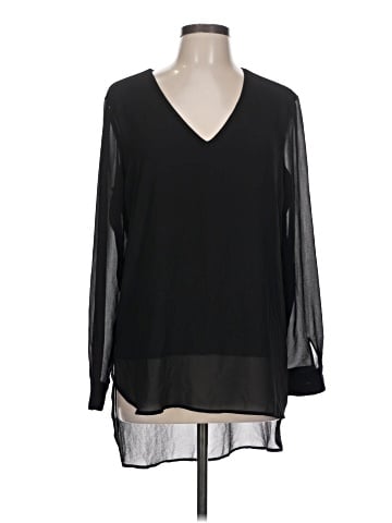 Joan Vass Long Sleeve Blouse (view 1)