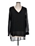 Joan Vass 100% Polyester Black Long Sleeve Blouse Size L - photo 1