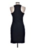 Olivaceous Solid Black Cocktail Dress Size L - photo 2