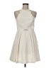 BCBGeneration 100% Polyester Solid Ivory Cocktail Dress Size 6 - photo 1