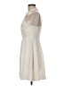 BCBGeneration 100% Polyester Solid Ivory Cocktail Dress Size 6 - photo 5