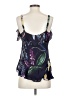 Parker Blue Sleeveless Silk Top Size S - photo 2