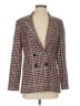 ASOS Plaid Argyle Burgundy Blazer Size 4 - photo 1