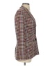 ASOS Plaid Argyle Burgundy Blazer Size 4 - photo 4