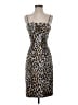 Cache Animal Print Brown Cocktail Dress Size 2 - photo 1