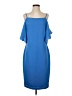 Laundry by Shelli Segal 100% Polyester Solid Blue Cocktail Dress Size 4 - photo 1