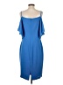 Laundry by Shelli Segal 100% Polyester Solid Blue Cocktail Dress Size 4 - photo 2