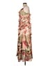 Hutch 100% Polyester Tropical Tan Cocktail Dress Size 10 - photo 5