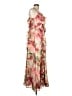 Hutch 100% Polyester Tropical Tan Cocktail Dress Size 10 - photo 4
