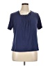 Southern Lady Blue Short Sleeve Blouse Size 14 - photo 1