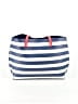 Bass 100% Leather Stripes Blue Leather Tote One size - photo 3