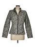 Lafayette 148 New York 100% Polyester Animal Print Black Gray Jacket Size 12 - photo 1