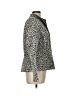 Lafayette 148 New York 100% Polyester Animal Print Black Gray Jacket Size 12 - photo 4
