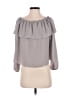 Wilfred 100% Polyester Gray 3/4 Sleeve Blouse Size S - photo 1