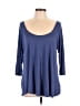 Bobeau Blue 3/4 Sleeve Top Size L - photo 1