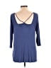 Bobeau Blue 3/4 Sleeve Top Size L - photo 2