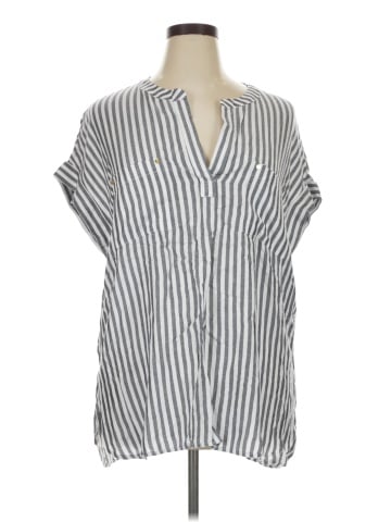 Jones New York Signature Short Sleeve Blouse (view 1)