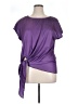 Unbranded Purple Short Sleeve Blouse Size XL - photo 1