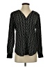 Bellatrix 100% Polyester Black Long Sleeve Blouse Size S - photo 1