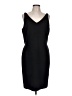 Ann Taylor LOFT Solid Black Cocktail Dress Size 12 - photo 1